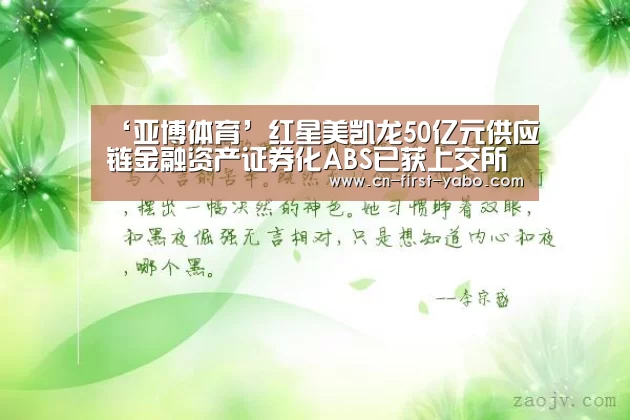 ‘亚博体育’红星美凯龙50亿元供应链金融资产证券化ABS已获上交所受理(图2) 亚博体育
